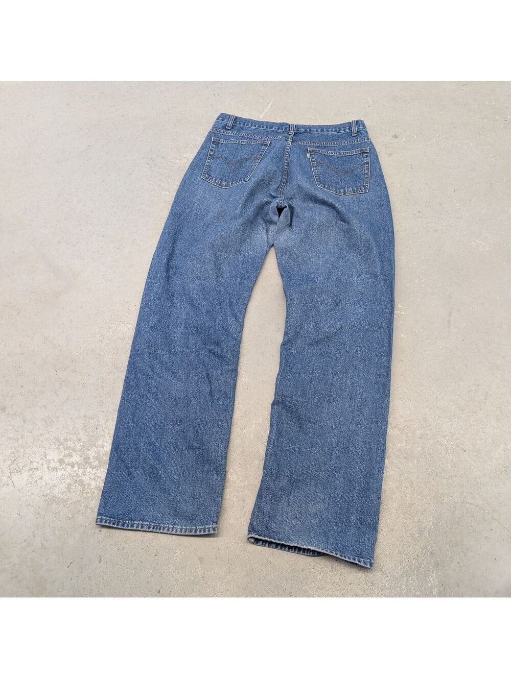 Y2K Levis Silver Tabs 554 Baggy Straight Blue Denim Jeans